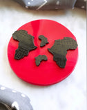 Mudcloth Engraved Africa Stud Earring Mold MERCIA MOORE