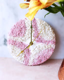All This Pink Geode Clock