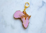 Pink Africa Keychain MERCIA MOORE
