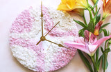 All This Pink Geode Clock