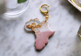 Pretty In Pink Africa Keychain