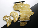 A Splash Of Home Gold & White Africa Tray MERCIA MOORE