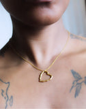 Bamboo Heart Charm Necklace MERCIA MOORE