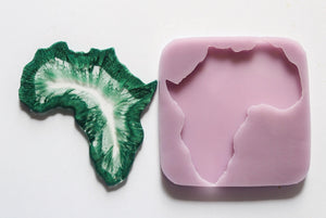 Upside Down Africa Coaster Mold