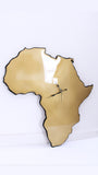 24 Inch Gold & Black Africa Clock MERCIA MOORE