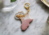 Pink Meets Blue Africa Keychain Set MERCIA MOORE