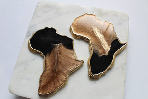Black & Brass Africa Coasters MERCIA MOORE