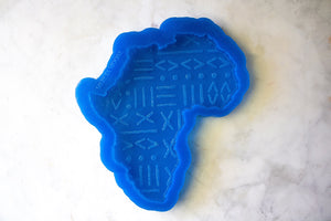 Mudcloth Engraved Africa Coaster Mold MERCIA MOORE